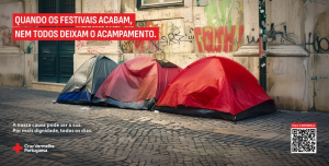 Campanha da Cruz Vermelha alerta para aumento das pessoas em situação de sem-abrigo